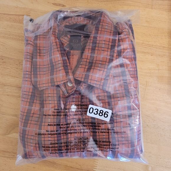 Born Men Large Shirt Vibrant Plaid Button Front Short Sleeve Shirt Casual‎ - Picture 10 of 10